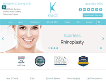 Tablet Screenshot of kalos-plasticsurgery.com
